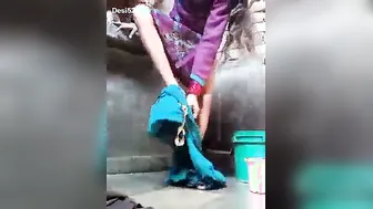Young Village Girl Stripping Naked Before Taking Her Bath