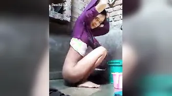Young Village Girl Stripping Naked Before Taking Her Bath