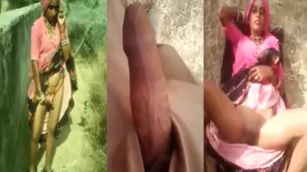 Village Wife Flashing Her Pussy Outdoors Caught On Camera