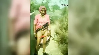 Village Wife Flashing Her Pussy Outdoors Caught On Camera