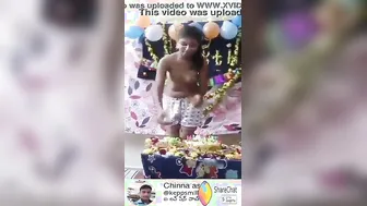 Desi GF Stripping Completely Naked For Birthday Surprise
