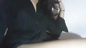 College Babe Stripping On Webcam Teasing BF With Body