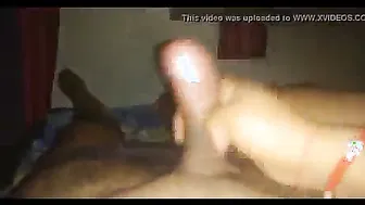 Naughty Wife Jerking Off Brother In Law While Hubby Sleeps