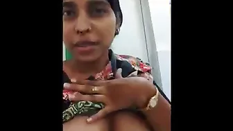 Desi Aunty Stripping Topless Showing Her Big Boobs On Hidden Cam