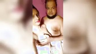 Busty Bengali Wife Showing Off Her Massive Tits For The Camera