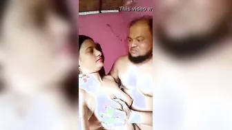 Busty Bengali Wife Showing Off Her Massive Tits For The Camera