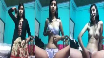 Bengali Babe Fingering Herself Recording Selfie Video For Lover