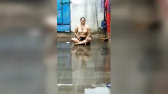 Punjabi Bhabhi Getting Pounded Hard After Bathing In The Rain