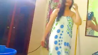 Indian Wife Stripping And Showering For Me On Our Private Webcam