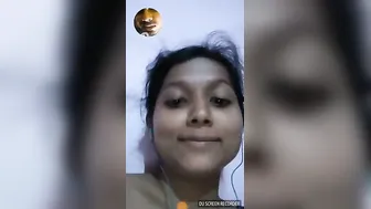 My GF Flashing Her Perky Tits For Me On Video Call