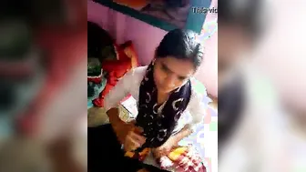 Local Slut Nervously Sucking A Fat Dick For Her First Time