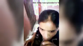 Local Slut Nervously Sucking A Fat Dick For Her First Time