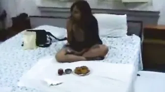 Newly Married Couple Making Love On Their First Night Together