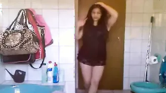 Stripping Desi Babe Teasing BF On Cam Before Riding Him