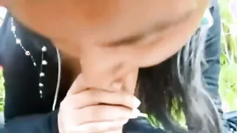 Naked GF's Sucking And Fucking Outdoors In The Village