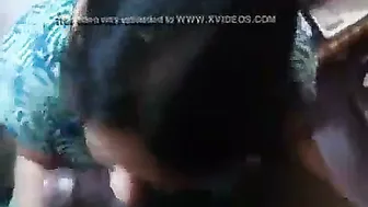 Maid Secretly Blowing Her Boss While His Wife Is Out Shopping