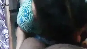 Maid Secretly Blowing Her Boss While His Wife Is Out Shopping