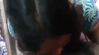 Maid Secretly Blowing Her Boss While His Wife Is Out Shopping