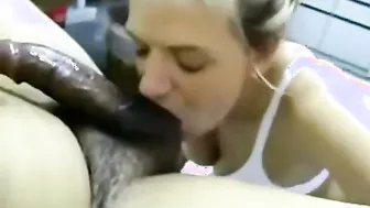 My Indian Buddy Getting His Dick Sucked By His American GF