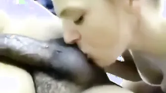 My Indian Buddy Getting His Dick Sucked By His American GF