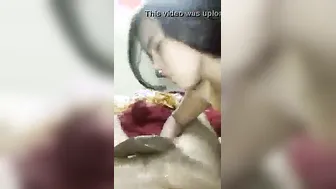 Indian GF Sucking Her Boyfriend Off In Cheap Hotel Room