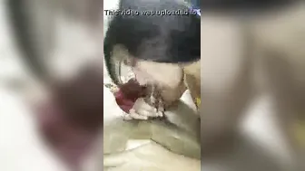 Indian GF Sucking Her Boyfriend Off In Cheap Hotel Room