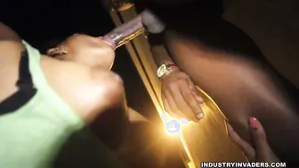 His GF From The City Sucking Him Off At His Place