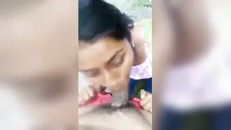 South Indian Babe Giving Him Sloppy Head Till He Finishes