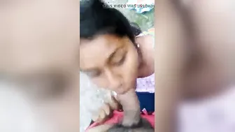 South Indian Babe Giving Him Sloppy Head Till He Finishes