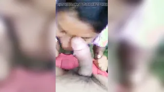 South Indian Babe Giving Him Sloppy Head Till He Finishes