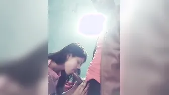 Desi GF Draining His Cock Completely In Her Mouth