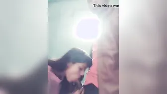 Desi GF Draining His Cock Completely In Her Mouth