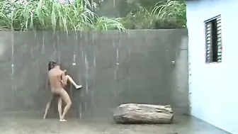 College Couple Fucking Rough Outdoors Against A Tree So Wild