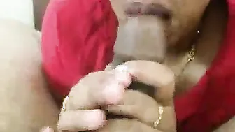 Village GF Sucking His Cock Desperately On Her Knees