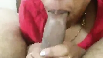 Village GF Sucking His Cock Desperately On Her Knees