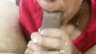 Village GF Sucking His Cock Desperately On Her Knees
