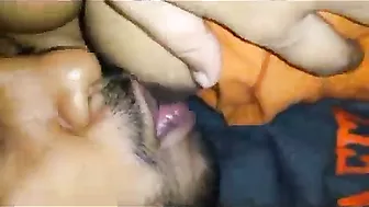Husband Sucking Wife's Tits Before Fucking Her Hard Tonight