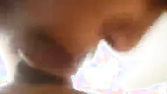 Young College Babe Sucking Her BF Deep In Hostel Room