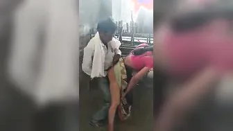 Teacher Getting Drilled By Watchman In Empty Classroom After Hours