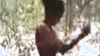 Married Aunty Taking Two Cocks Outdoors In Threesome Fuck Fest