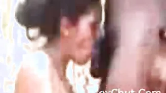 Married Aunty Taking Two Cocks Outdoors In Threesome Fuck Fest