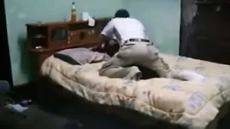College GF Bent Over And Taking It Deep From Her Babe