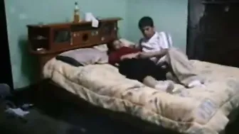College GF Bent Over And Taking It Deep From Her Babe