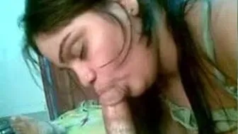 Busty Wife Sucking Her Husband Off Real Good During Honeymoon