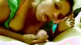 Punjabi Aunty Sucking Her Husband's Dick Like A Hungry Slut