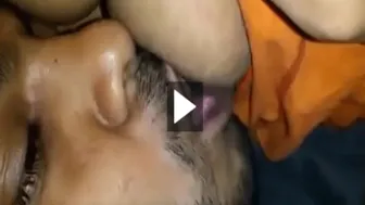 Watching His Wife Getting Her Big Boobs Sucked Hard And Squeezed