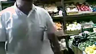 Married Couple Sneaking Quickie In Supermarket Storage Room