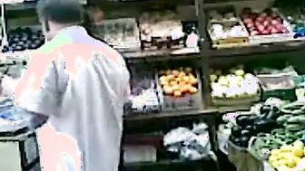 Married Couple Sneaking Quickie In Supermarket Storage Room