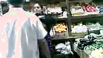 Married Couple Sneaking Quickie In Supermarket Storage Room