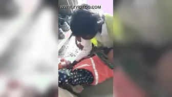 Labour Worker Fucking Coworker Behind Construction Site Caught